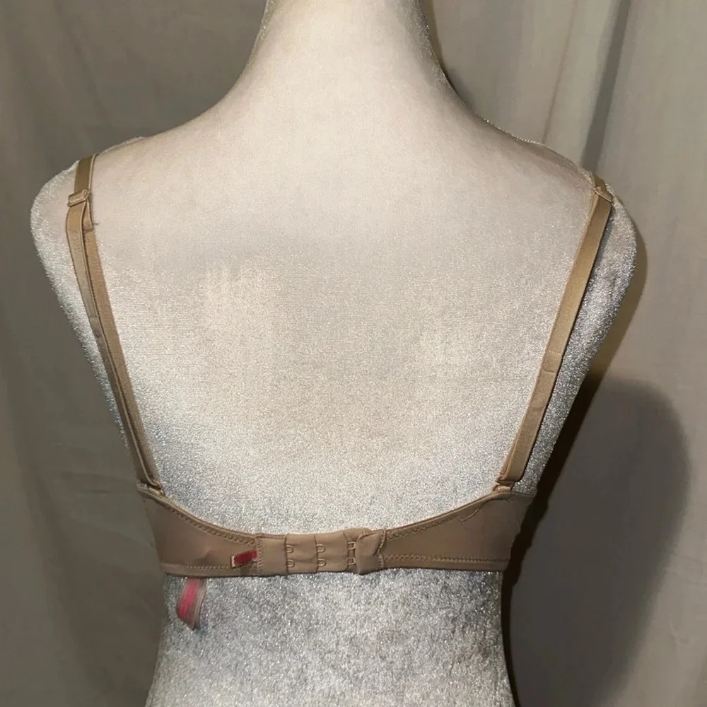 beige Victoria's Secret PINK wear everywhere push up bra size 34C